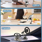 G188 Aluminum Alloy Adjustable Cellphone Stand Car Dashboard Magnetic Phone Holder, G188 Gold, G188 Grey, G188 Silver