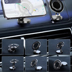 G168 Rotatable Cellphone Stand Car Dashboard Windshield Magnetic Phone Holder, G168 Grey, G168 Silver