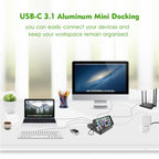 WAVLINK UHP3D01G Gigabit Ethernet USB 3.0 Multi-Function HUB 4K HD Docking Station, UHP3D01G