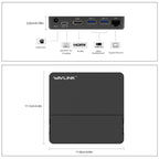 WAVLINK UHP3D01G Gigabit Ethernet USB 3.0 Multi-Function HUB 4K HD Docking Station, UHP3D01G