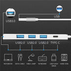 ADS-301A USB 3.0 to Type-C + USB 3.0 / 2.0 4-Ports Hub Laptop Expander, ADS-301A