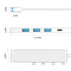 ADS-301A USB 3.0 to Type-C + USB 3.0 / 2.0 4-Ports Hub Laptop Expander, ADS-301A