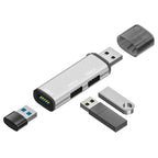 ADS-302A 3 in 1 USB to USB 3.0 / 2.0 Hub Expansion Station USB Adapter