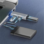 ADS-302A 3 in 1 USB to USB 3.0 / 2.0 Hub Expansion Station USB Adapter
