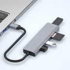ADS-310C HUB Expansion Converter USB-C / Type-C to 3 x USB 3.0 + 2 x Card Reader Slots, ADS-310C(Grey)