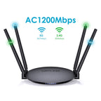 WAVLINK WN530G3 4x 5dBi Foldable Antenna AC1200 Dual Band Wireless Repeater Router, US Plug, UK Plug, AU Plug