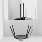 WAVLINK WN530G3 4x 5dBi Foldable Antenna AC1200 Dual Band Wireless Repeater Router, US Plug, UK Plug, AU Plug