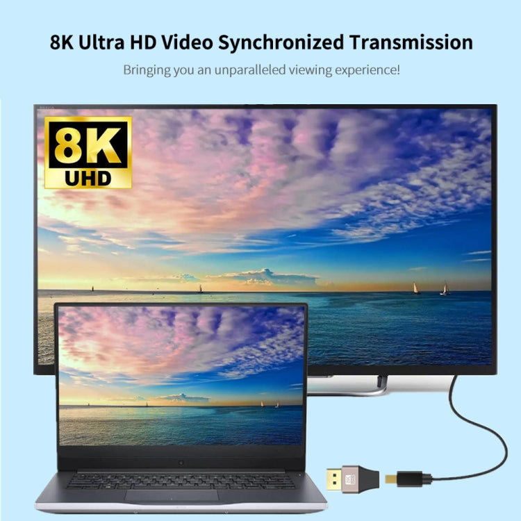 JUNSUNMAY 8K 60Hz Male Displayport to Female Mini Displayport Adapter DP Converter, Displayport to Female Mini Displayport Adapter DP