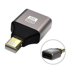 JUNSUNMAY 8K 60Hz Male Mini Displayport to Female Displayport Adapter DP Converter, Displayport to Female Displayport Adapter DP