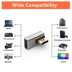 JUNSUNMAY 8K@60Hz PD1.4 Male Displayport to Female Displayport Adapter Converter, A, B