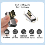 JUNSUNMAY 8K@60Hz PD1.4 Male Displayport to Female Displayport Adapter Converter, A, B