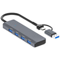 ADS-305D USB / Type-C to USB3.0 4-Ports USB HUB Computer Laptop Adapter Docking Station, ADS-305D