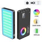 M1SE 12 Effects RGB Photography Lamp 0.96-inch TFT Screen Pocket Fill Light, M1SE