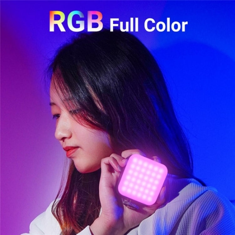 D02 Magnetic Adsorption Pocket RGB Video Lamp Mini LED Fill Light for Live Broadcast, D02