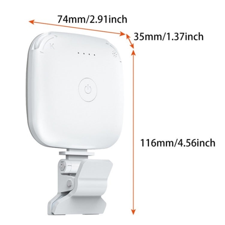 V15 Mini Clip-On Portable LED Fill Light Phone Laptop Video Conference Live Streaming Fill Lamp, V15