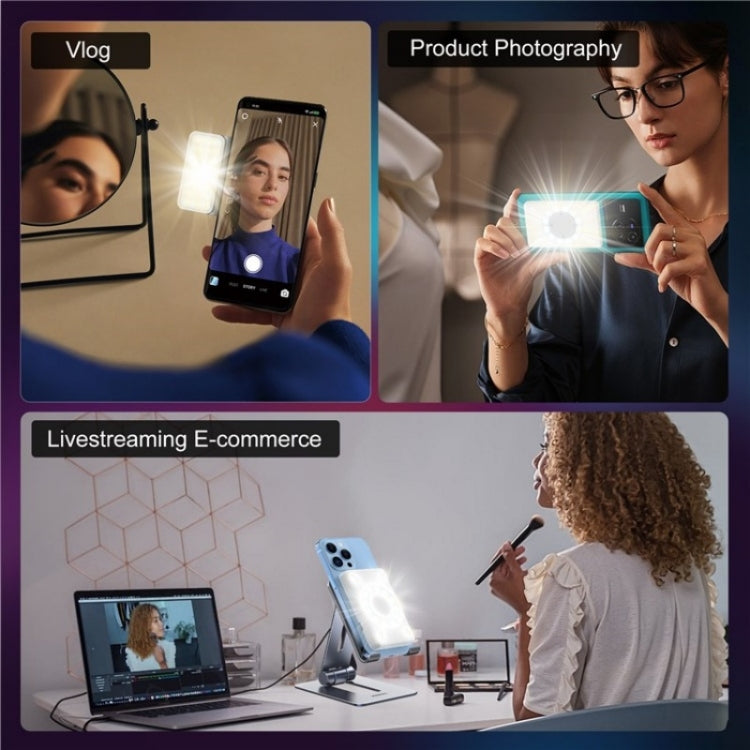 V17 Live Broadcast RGB LED Fill Light MagSafe Magnetic Phone Photography Lamp, V17