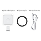 V18 Portable Skin Beauty Live Streaming LED Fill Light Magnetic Phone Selfie Lamp, V18