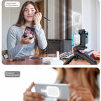 V18 Portable Skin Beauty Live Streaming LED Fill Light Magnetic Phone Selfie Lamp, V18