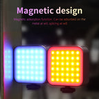 D01 Dimmable Photography LED Fill Light Portable Mini Camera Phone RGB Fill Light, D01
