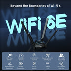WAVLINK WN695X2 AX5400 USB WiFi 6 Dongle 4 Antennas Receiver Tri-Band Wireless Adapter