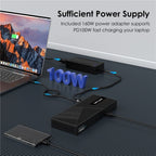 WAVLINK UG69PD25 Pro 100W PD Charging Triple 4K Display Laptop Docking Station, US Plug, EU Plug, UK Plug, AU Plug