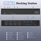 WAVLINK UG69PD8 Pro 18-in-1 DP / HD 5K Quadruple Display USB C Universal Docking Station, US Plug, EU Plug, UK Plug, AU Plug