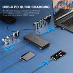 WAVLINK UG69PD8 Pro 18-in-1 DP / HD 5K Quadruple Display USB C Universal Docking Station, US Plug, EU Plug, UK Plug, AU Plug
