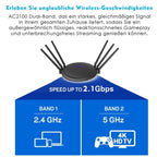 WAVLINK WN531A6 Dual Band Wireless Repeater AC2100 Gigabit Ethernet Port WiFi Router, US Plug, UK Plug, EU Plug, AU Plug