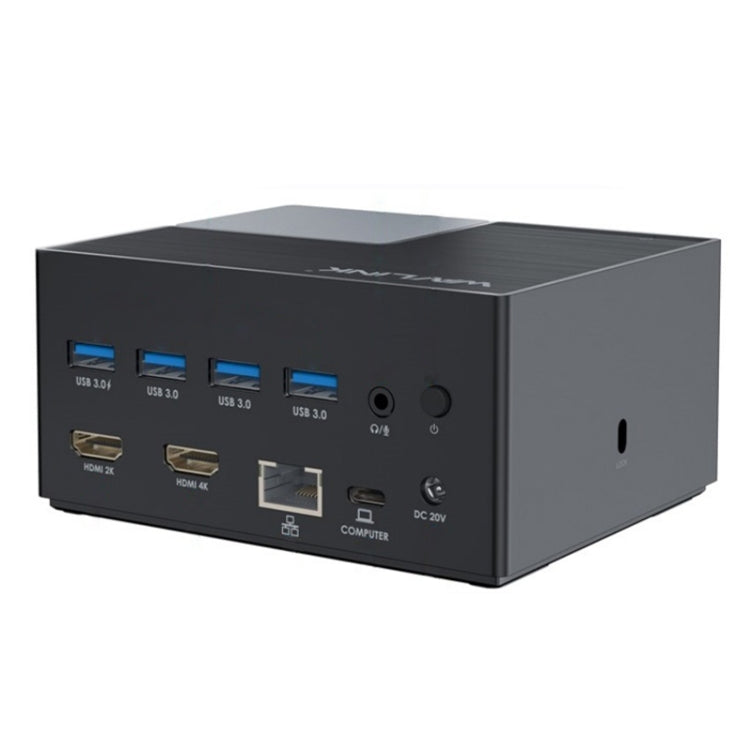 WAVLINK UG76PD2 3.5mm Audio, Gigabit Network Port Dual HD Universal Docking Station, UG76PD2