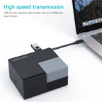 WAVLINK UG76PD2 3.5mm Audio, Gigabit Network Port Dual HD Universal Docking Station, UG76PD2