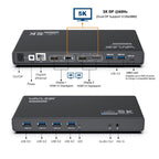 WAVLINK UG69PD6 Dual 4K Laptop Docking Station 5K HD Displaylink 65 / 100W PD Charging, US Plug, UK Plug, EU Plug, AU Plug