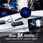 WAVLINK UTD22 Support 96W Laptop Charging USB4 Docking Station Dual Monitor USB-C Hub, UTD22