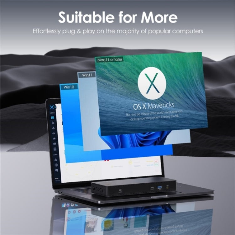 WAVLINK UTD22 Support 96W Laptop Charging USB4 Docking Station Dual Monitor USB-C Hub, UTD22