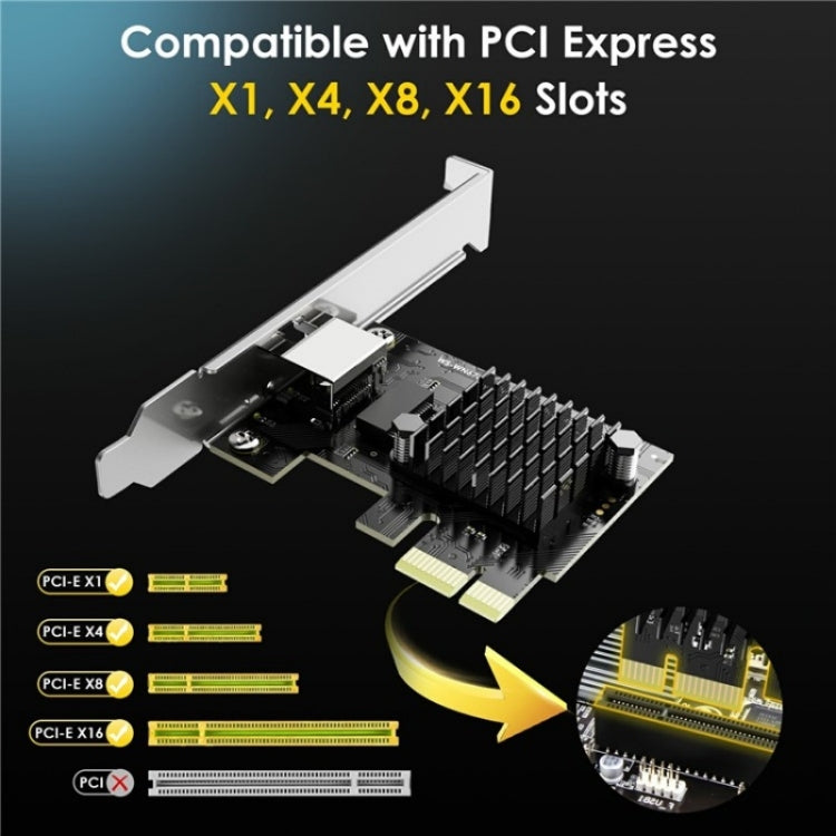WAVLINK NWP002 2Gbps RTL8125B Chip RJ45 Ethernet Adapter Pcie Network Card, NWP002
