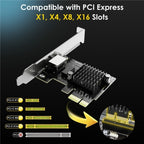 WAVLINK NWP003 5Gbps RTL8126 Chip RJ45 Ethernet Adapter Pcie Network Card, NWP003
