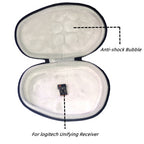 For Logitech MX Master 2S / 3S Wireless Mouse PU Waterproof Storage Bag Outdoor Travel Hard Shell Protective Case, For Logitech MX Master 2S / 3S