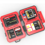 Desiontal SD / TF / XQD / CF / SIM / TF Storage Card Memory Card Organizer Outdoor Portable Waterproof Box, LP-E8