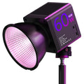 C60R 60W RGB Stage Lamp Professional Video Photography COB Fill Light With 8 Batteries, US Plug, UK Plug, EU Plug