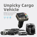 C68 Dual Port Bluetooth FM Transmitter PD 30W Car Charger Music Player Hands-Free Call, C68
