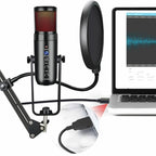 MU900 Max RGB Light E-Sports Gaming Condenser Microphone With Desktop Bracket, MU900 Max