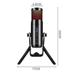MU900 Max RGB Light E-Sports Gaming Condenser Microphone With Desktop Bracket, MU900 Max