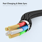 ENKAY ENK-CB170 USB C / Type-C to USB 2.0 B Printer Scanner Nylon Braided Cable, 0.5m, 1m, 2m