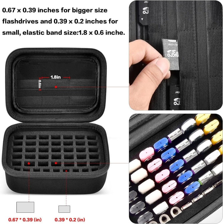 USB Flash Drives Card Box Electronic Spare Parts Storage Bag
