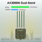WAVLINK WN573HX3 WiFi 6 Extender Outdoor AX3000 Dual Band  Courtyard RV Wireless Router, US Plug, UK Plug, EU Plug, AU Plug