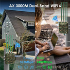 WAVLINK WN573HX3 WiFi 6 Extender Outdoor AX3000 Dual Band  Courtyard RV Wireless Router, US Plug, UK Plug, EU Plug, AU Plug