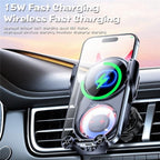 D1 Devil Design Air Vent Mount Phone Holder Stand 15W Car Wireless Charger
