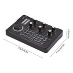 V80 For Mobile Phone Computer Portable Live Streaming Karaoke Sound Card Mixer, V80