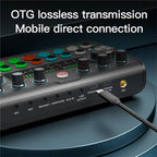 P99 Live Streaming Sound Card with DJ Mixer Voice Converter Audio Mixer, P99