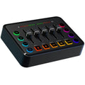 F9 48V Live Streaming Sound Card Audio Mixer Power Voice Changer with RGB Light