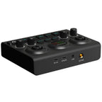 F10 48V Live Streaming Sound Card Audio Mixer Phantom Power Mixer, F10